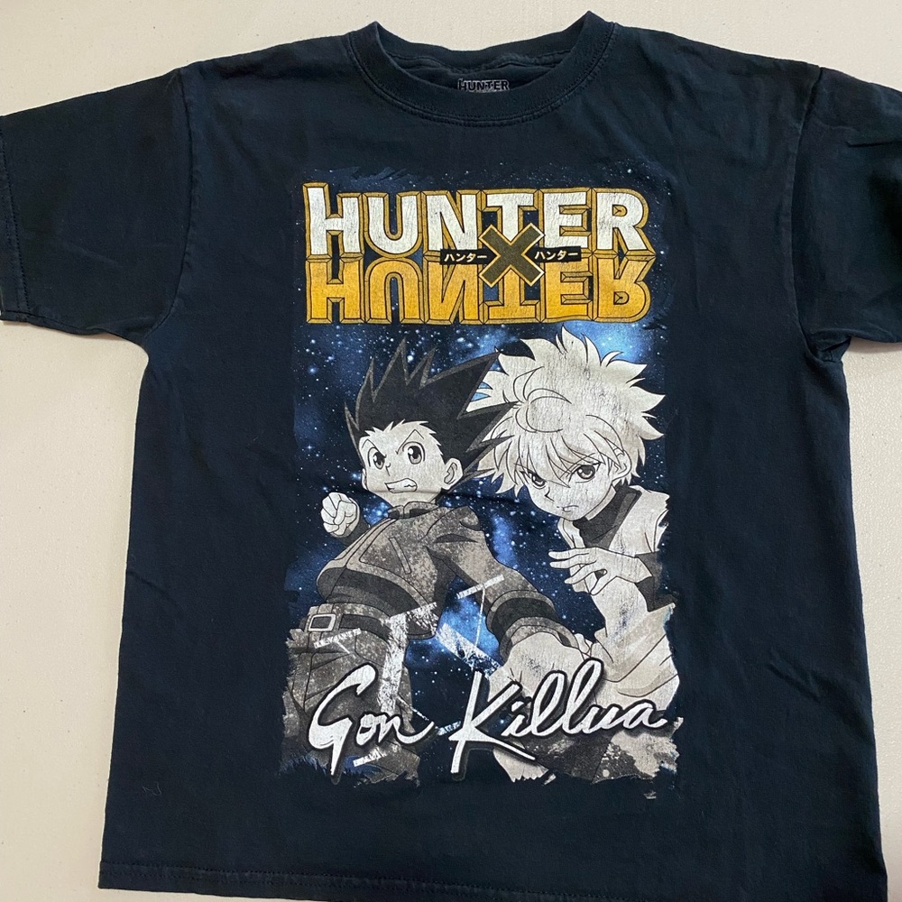 Hunter x Hunter Gon Aime Graphic T-Shirt Black Size M